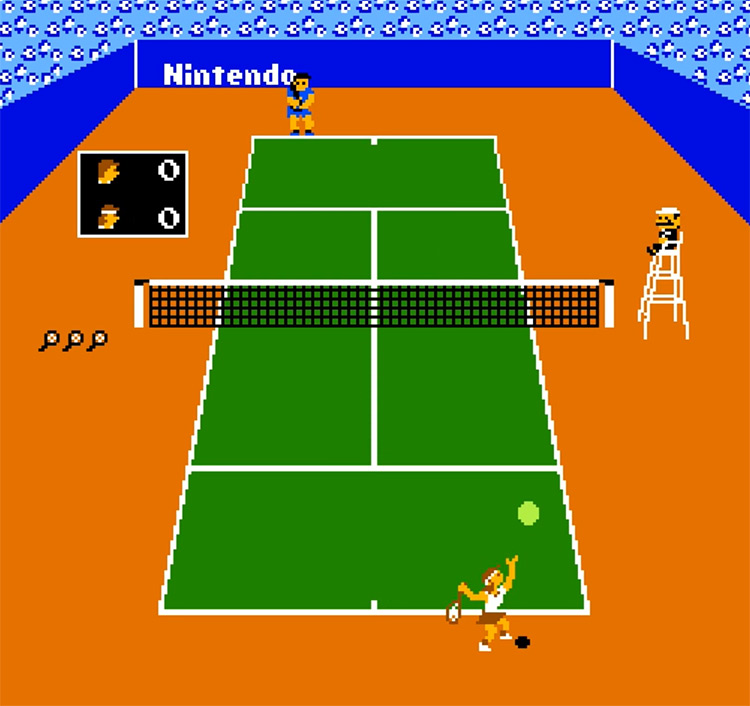 Vs. Tennis 1985 NES screenshot