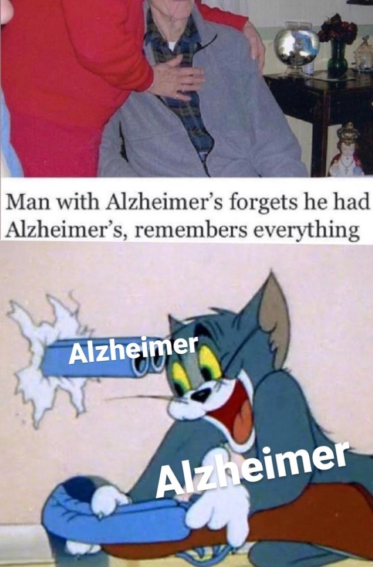 Alzheimers Tom meme