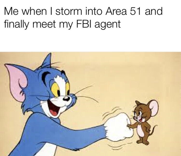 Me when I storm are 51 - Tom Jerry meme