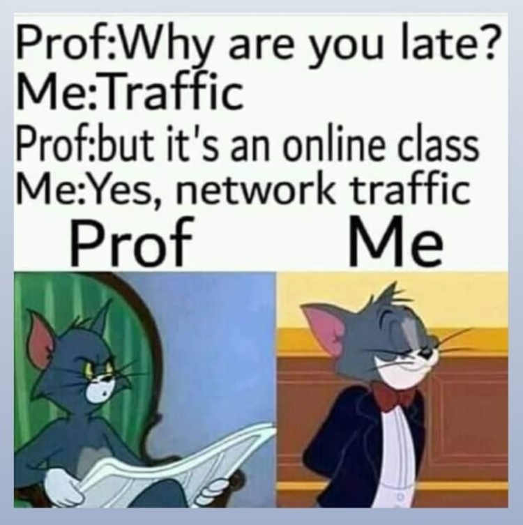 Why are you late meme