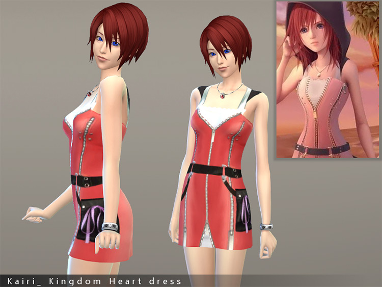 Kairi Dress CC for The Sims 4