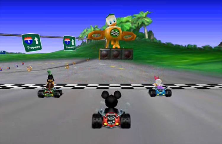 Mickey’s Speedway gameplay screenshot