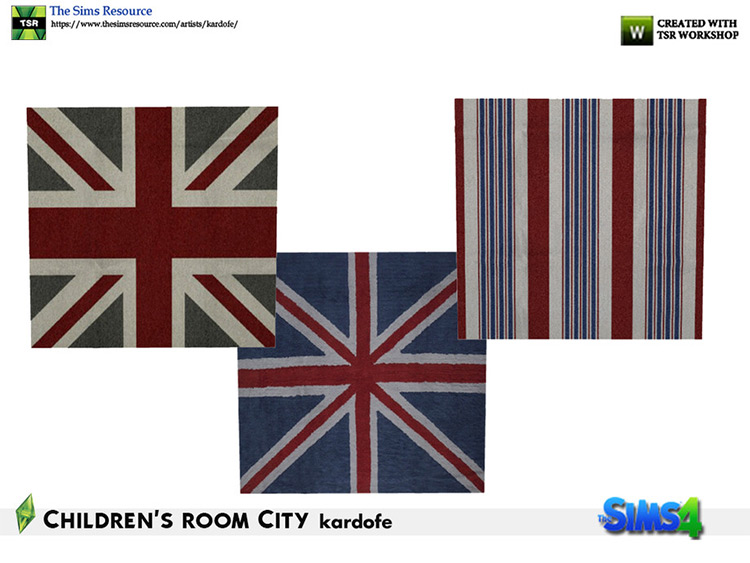 British Rug CC for The Sims 4