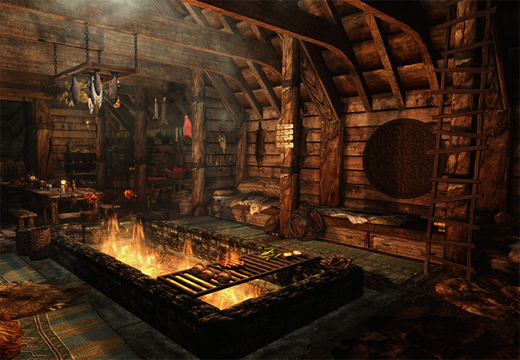Viking’s Longhouse Mod for Skyrim