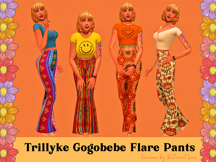 Gogobebe Flare Pants - Bellbottoms for The Sims 4