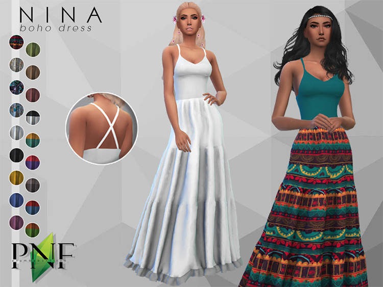 Nina Fairy Dress - Sims 4 CC