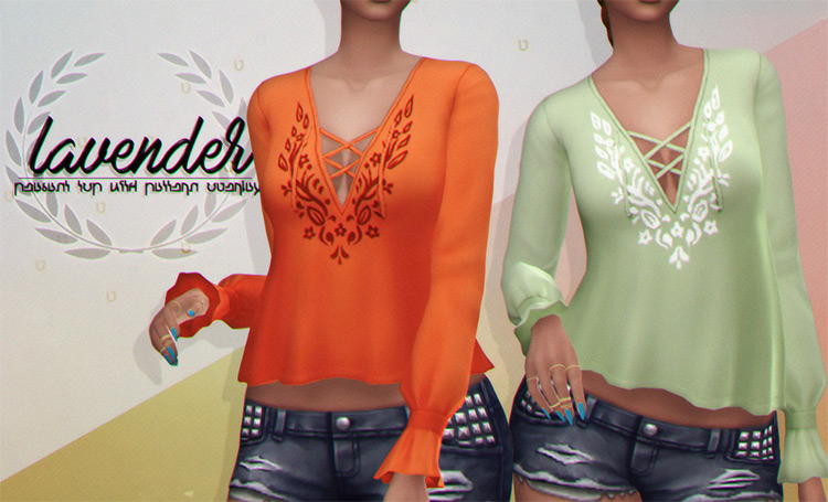 Peasant Top CC for TS4