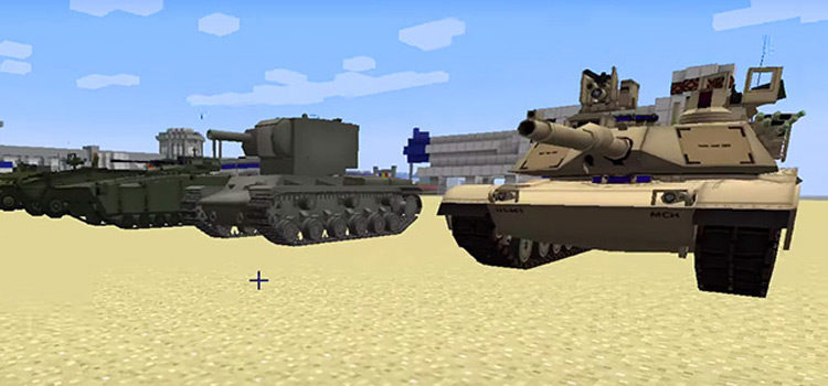 Minecraft tank mods preview screenshot