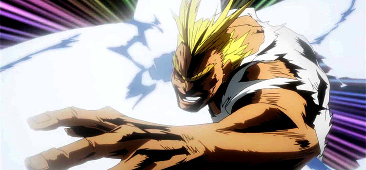 All Might Battle Pose Screenshot from BNHA