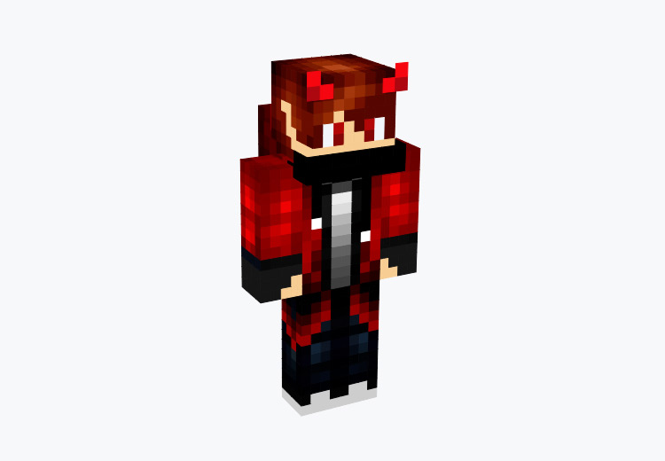 Red Demon Male Character / Minecraft Skin