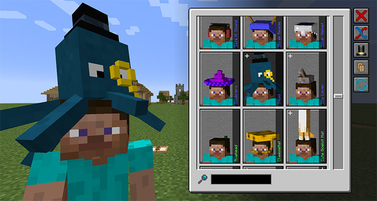 Hats Minecraft mod screenshot