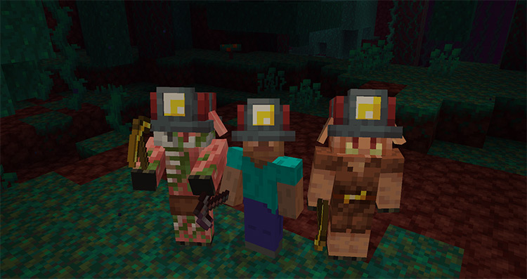 Miner’s Helmet mod for Minecraft