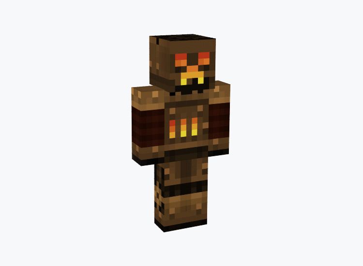 Steambot Creeper Character / Minecraft Skin