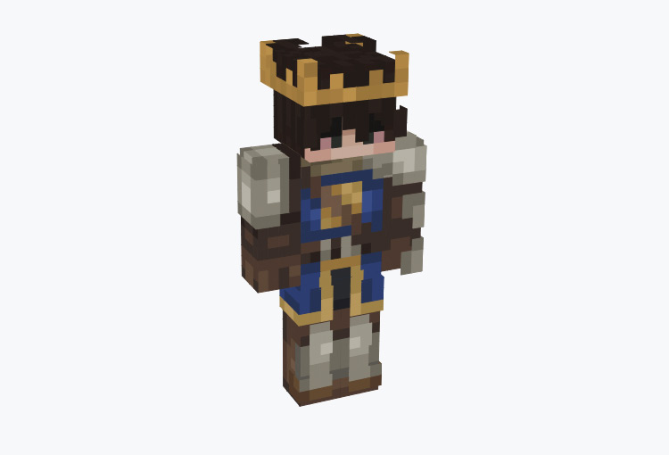 Male Armored King Character / Minecraft Skin