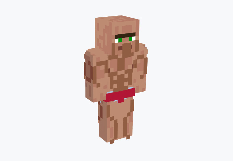 Muscley Villager Character / Minecraft Skin