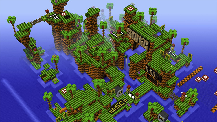 Sonic the Hedgehog Map Mod for Minecraft