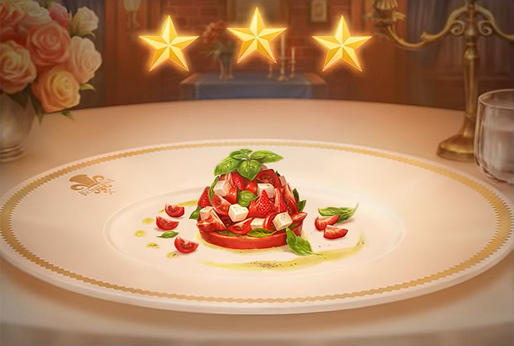 Kingdom Hearts 3 Caprese Salad Dish