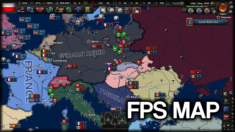 FPS Map Hearts of Iron 4 Mod