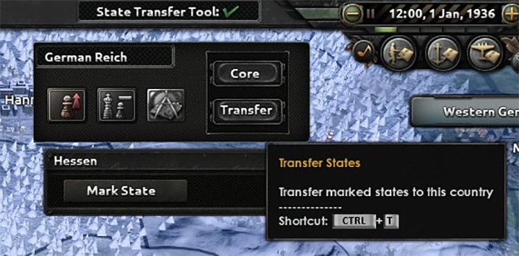 State Transfer Tool Mod for HOI4