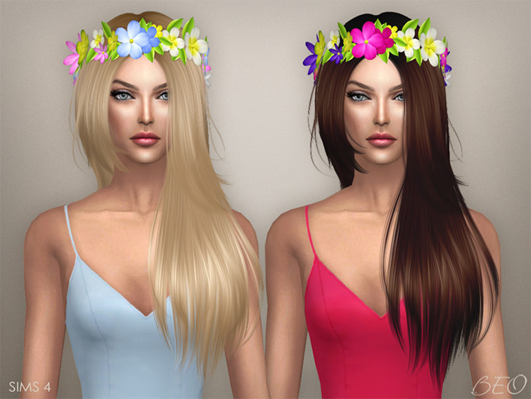 Circlet of Flowers / Sims 4 CC
