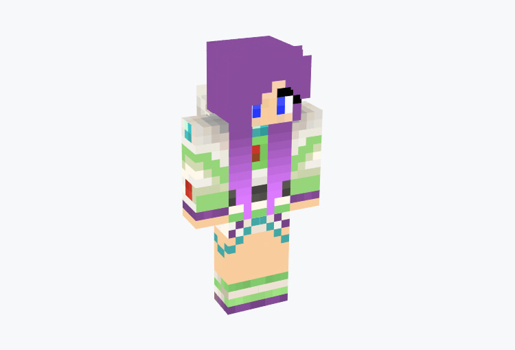 Female Buzz Lightyear Skin for Minecraft
