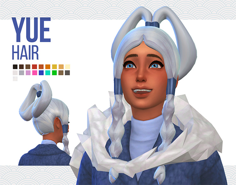 Water Tribe Hairstyles from Avatar / Sims 4 CC