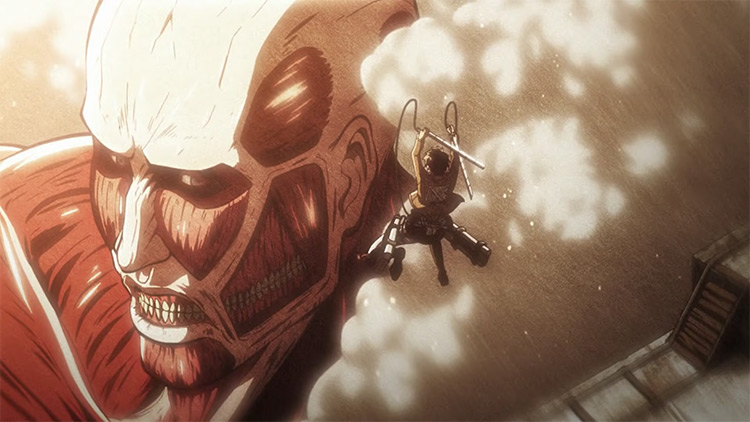 Attack on Titan Opening Song Guren no Yumiya screenshot