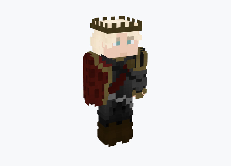 Lord of the Cube Male Blonde King / Minecraft Skin