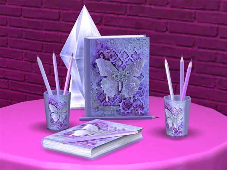 Romantic Writer CC Set for The Sims 4