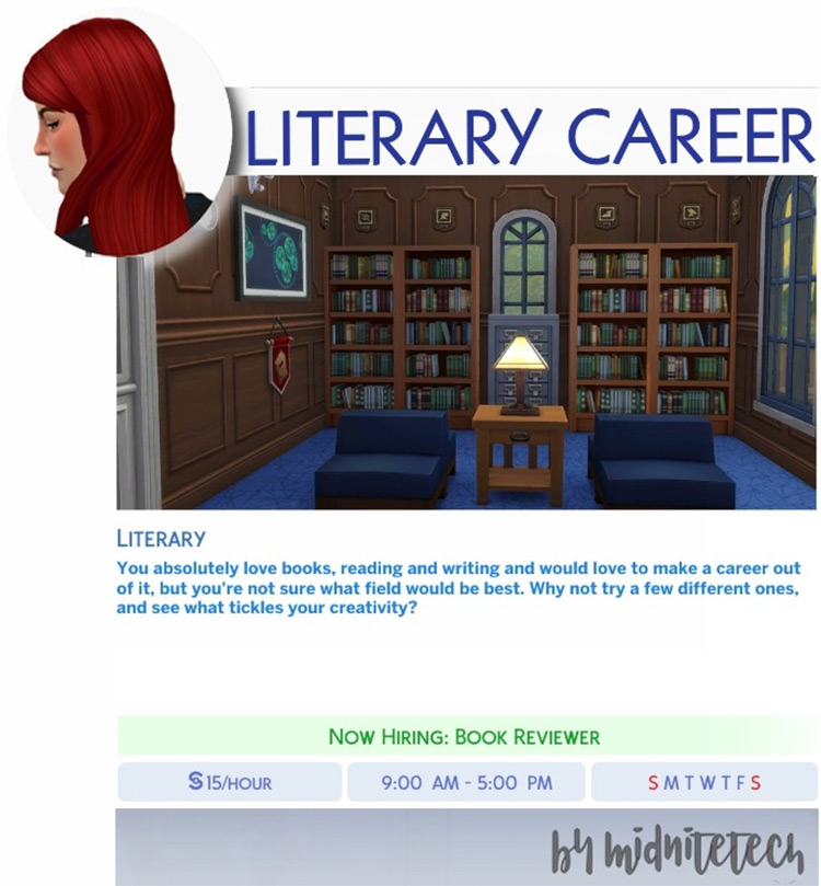 Literary Career Mod / The Sims 4