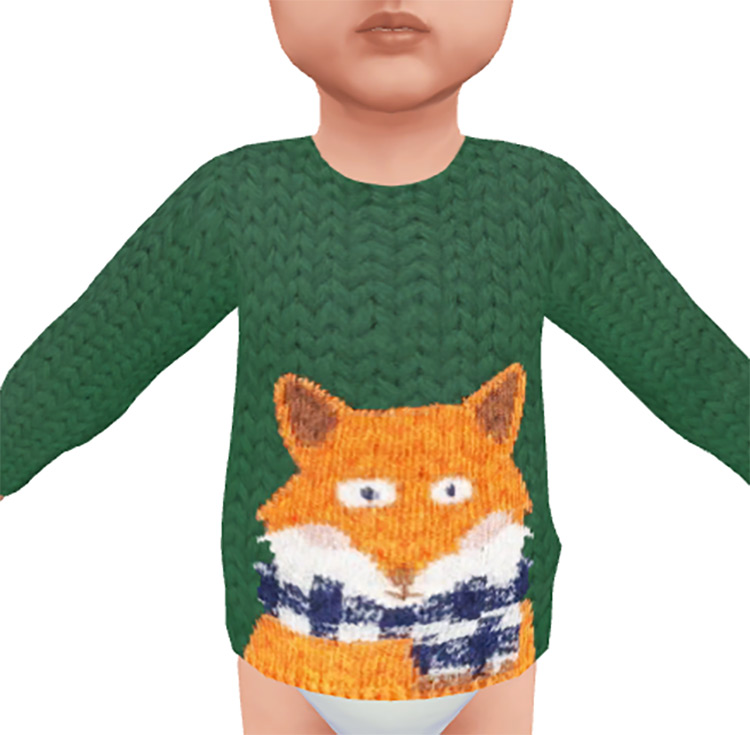 Toddler Fall Sweater Collection for The Sims 4