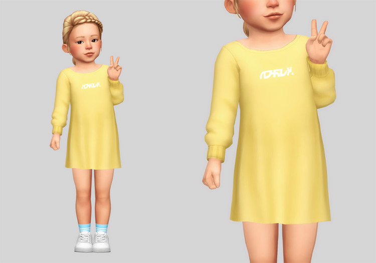 Long Sweater For Toddlers / Sims 4 CC