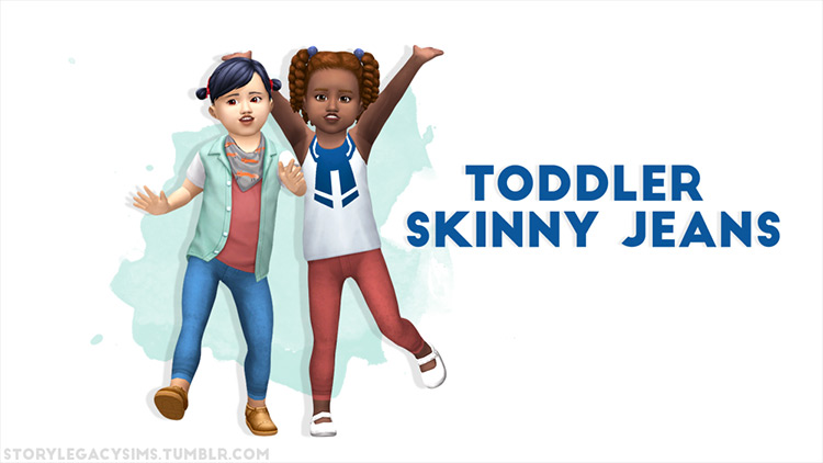 Toddler Skinny Jeans for The Sims 4