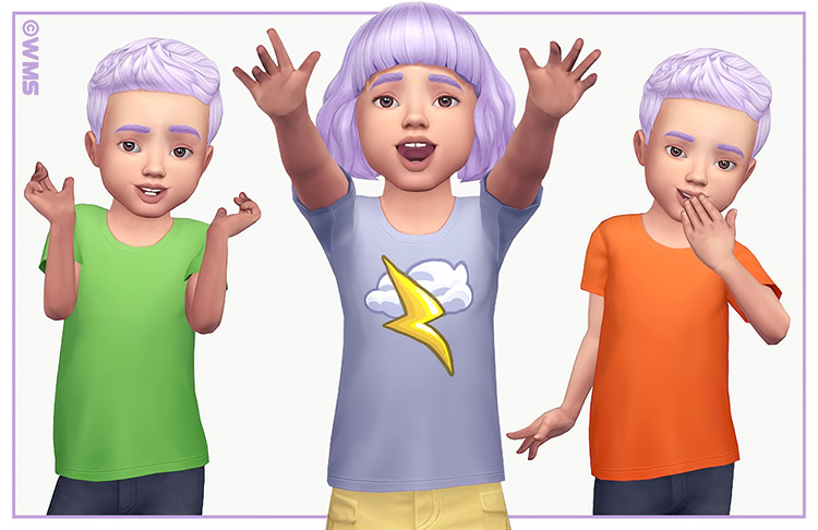 Toddler Tees Set / Sims 4 CC