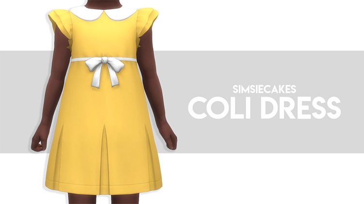 Coli Dress For Toddlers / TS4 CC