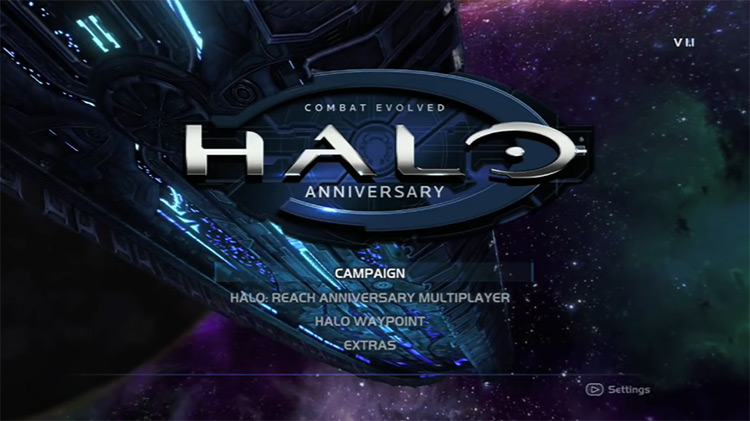 Halo: Combat Evolved (2001) Title Screen