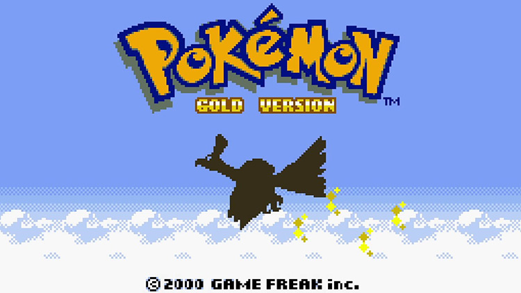 Pokémon Gold & Silver (2000) GBC title screen