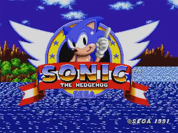 Sonic the Hedgehog (1991) Title Screen