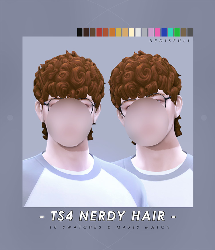 Nerdy Hair / Sims 4 CC
