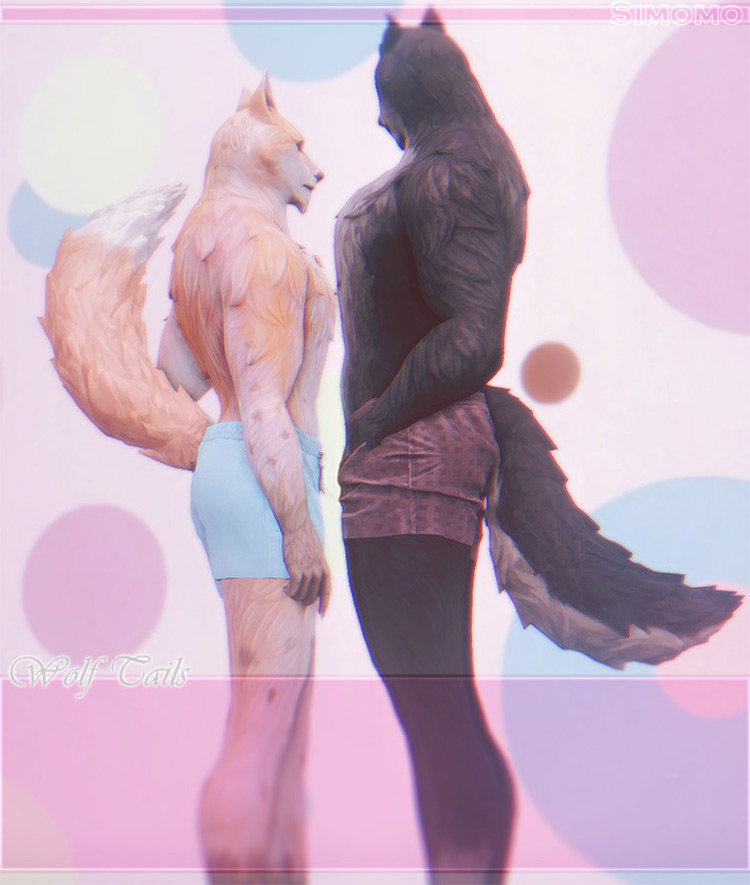 Wolf Tails & Wolf Feet / Sims 4 CC