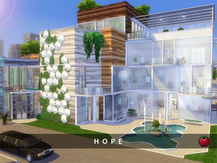Hope Arts Center Lot CC for The Sims 4