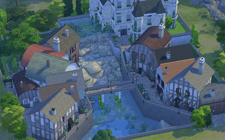 Old French Village CC for TS4