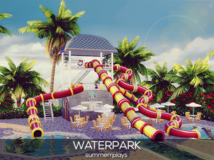 Waterpark Lot Mod for The Sims 4