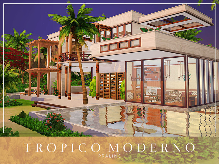 Tropico Moderno Sims 4 CC