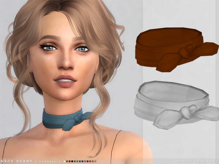 Neck Scarf CC for TS4
