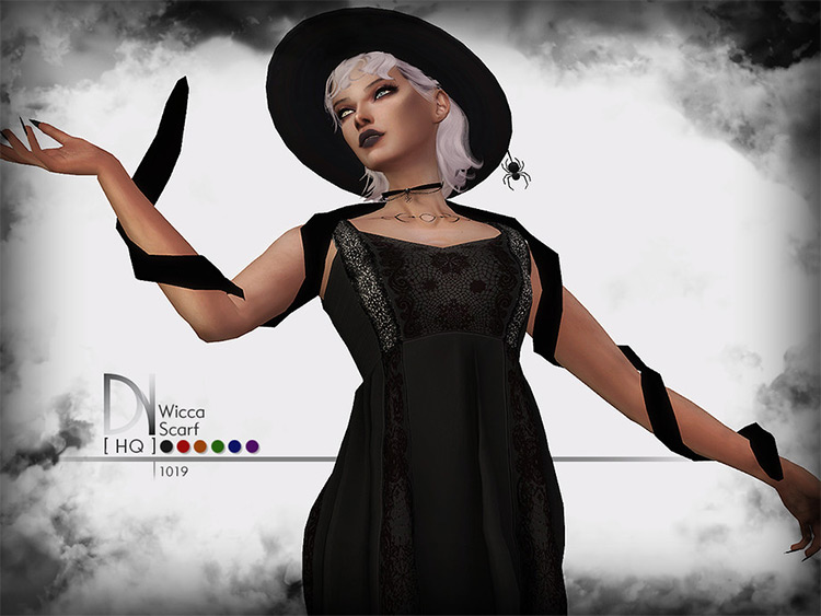 Wicca Scarf CC for The Sims 4