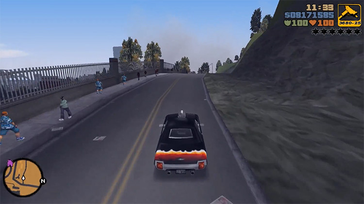 Diablo Stallion GTA3 Car screenshot