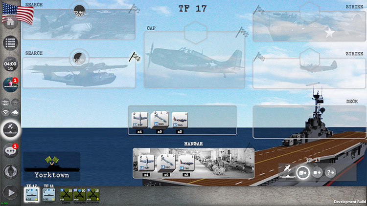 Carrier Battles 4 Guadalcanal game menu screenshot