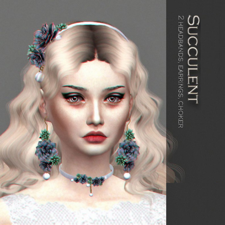 Succulent Set Sims 4 CC screenshot