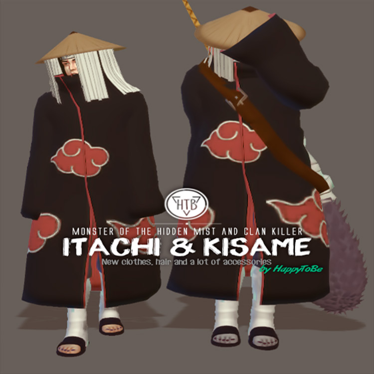 Itachi & Kisame CC for Sims 4